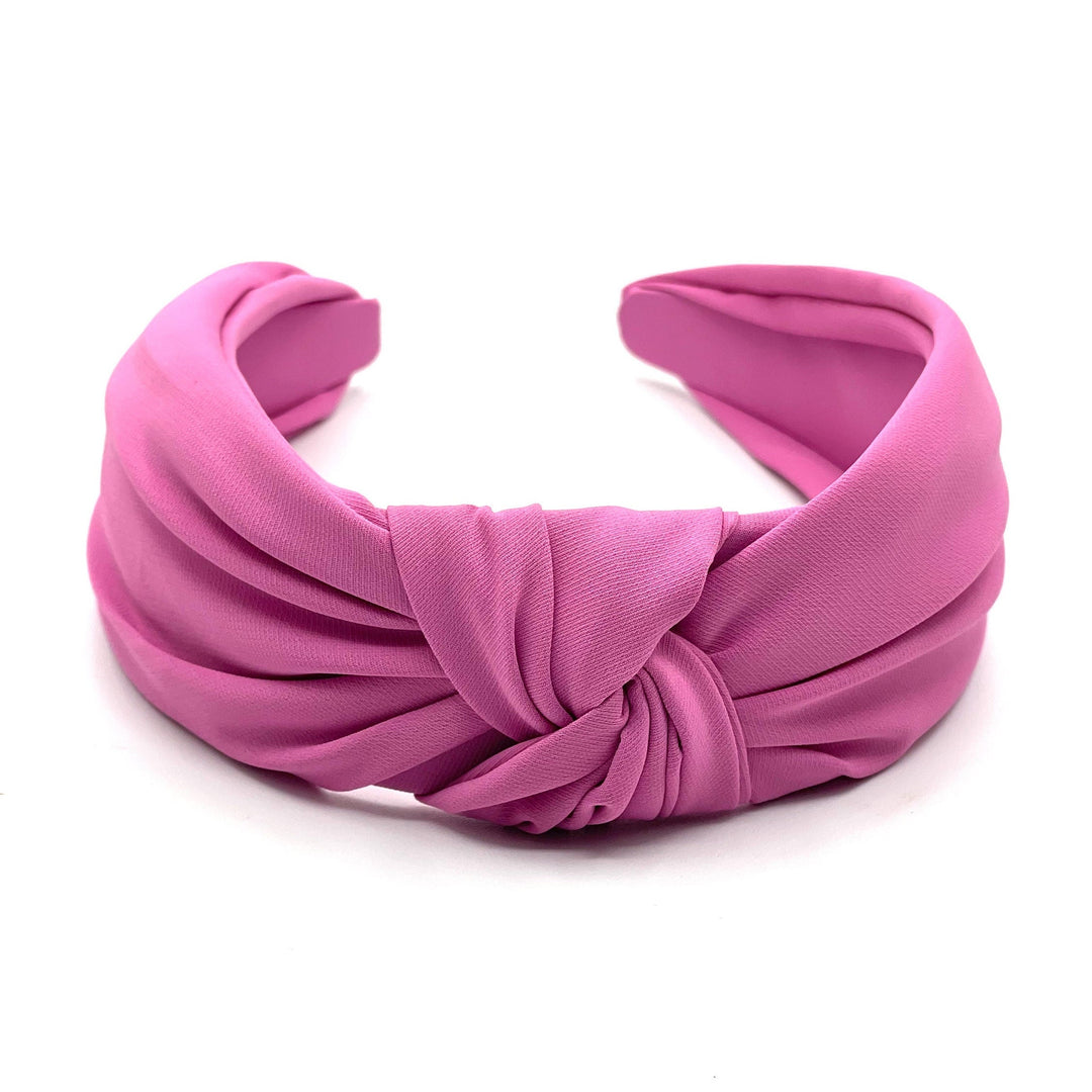 Pink Solid Knot Headband