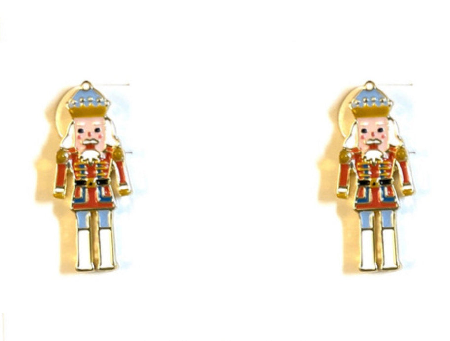 Festive Nutcracker Christmas Earrings