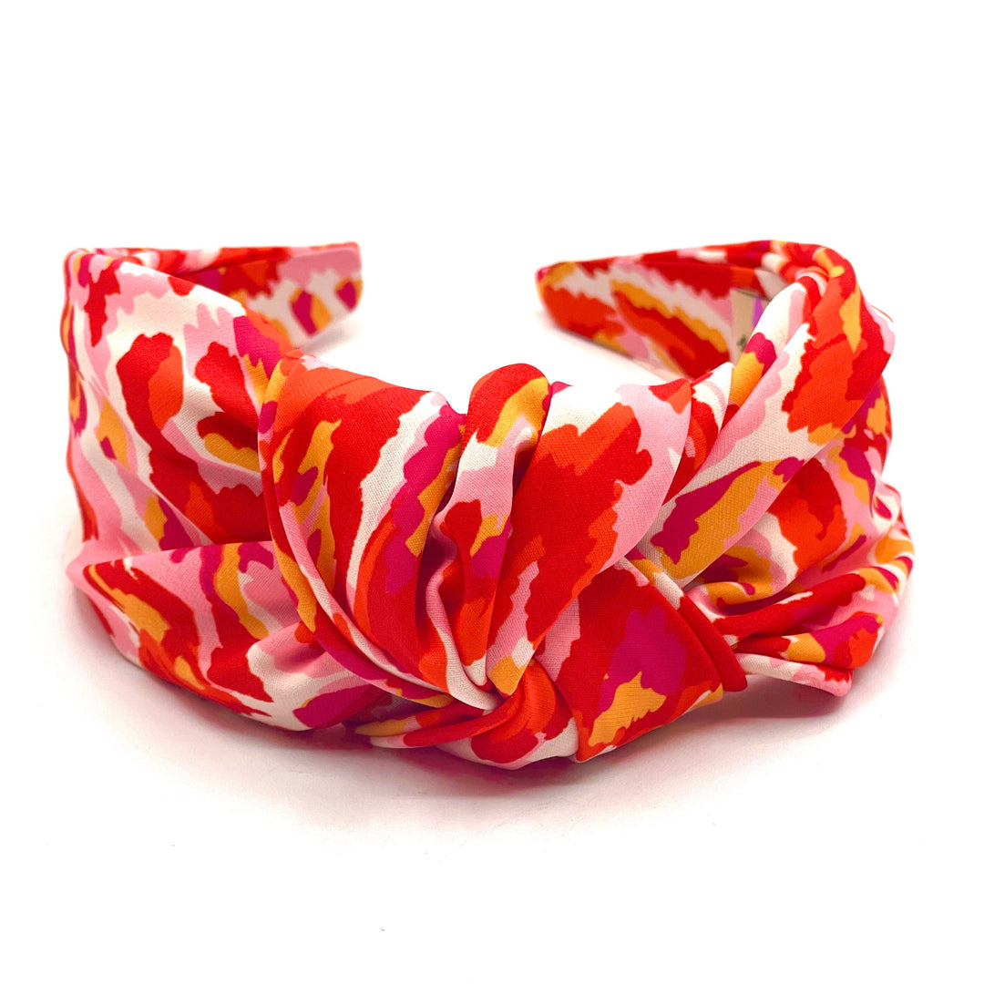 Red and Pink Satin Headband