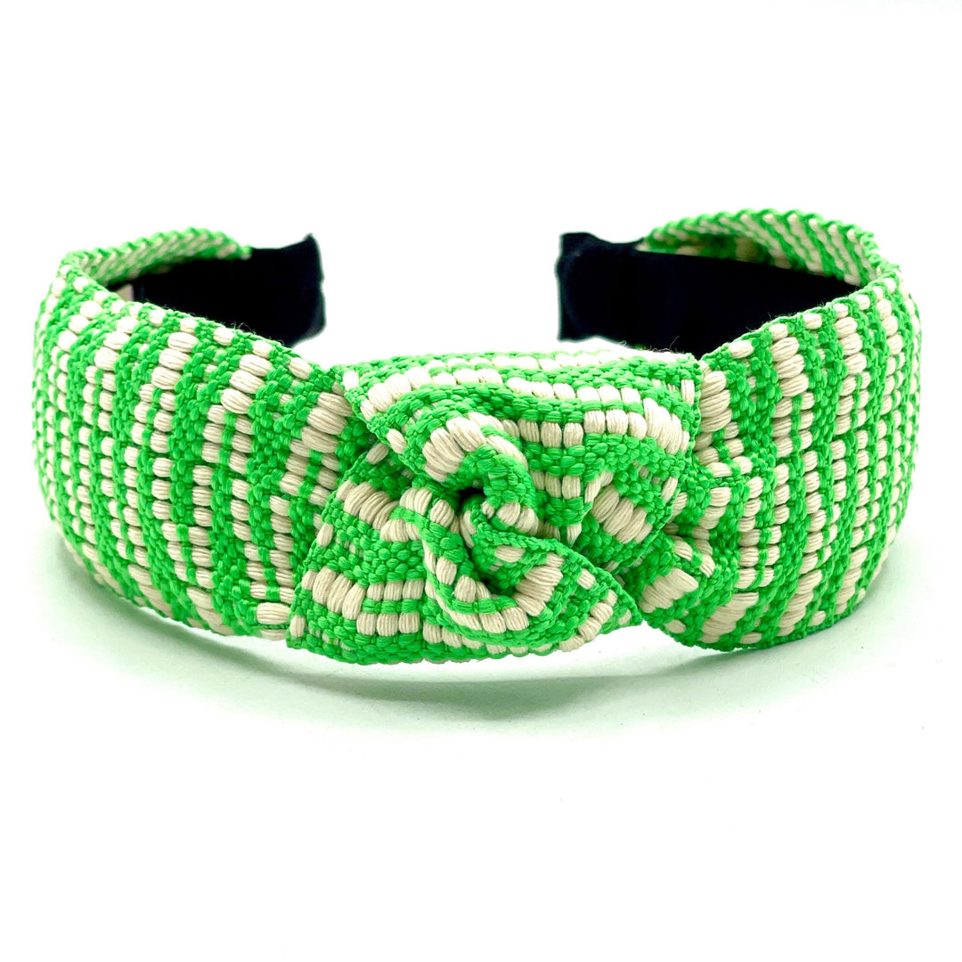 Green Braided Knot Headband