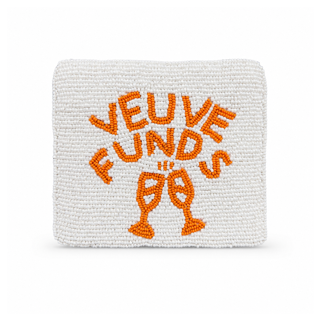 Veuve Funds Beaded Coin Purse