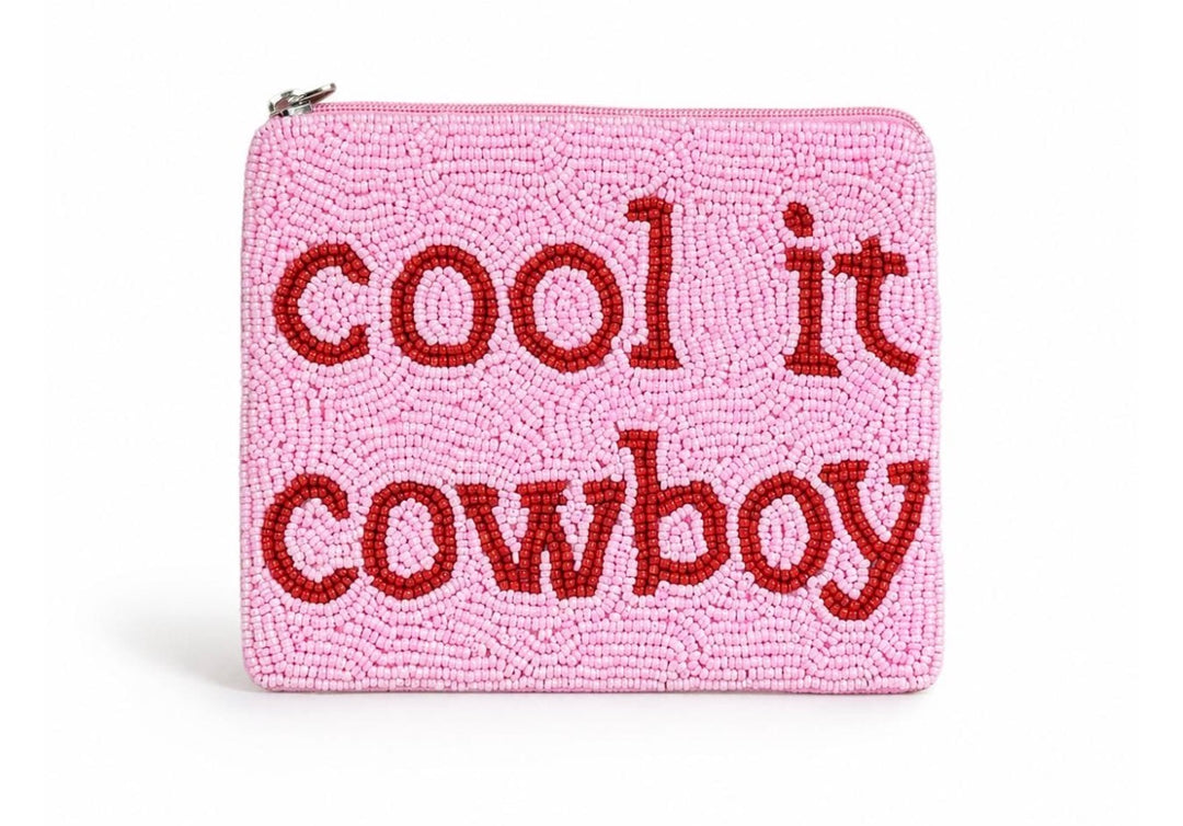 Cool It Cowboy Beaded Coin Purse