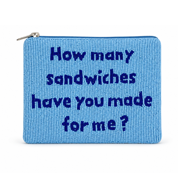 Summer House Sandwiches Large Beaded Bag