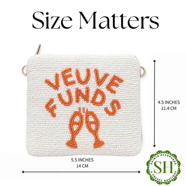 Veuve Funds Beaded Coin Purse