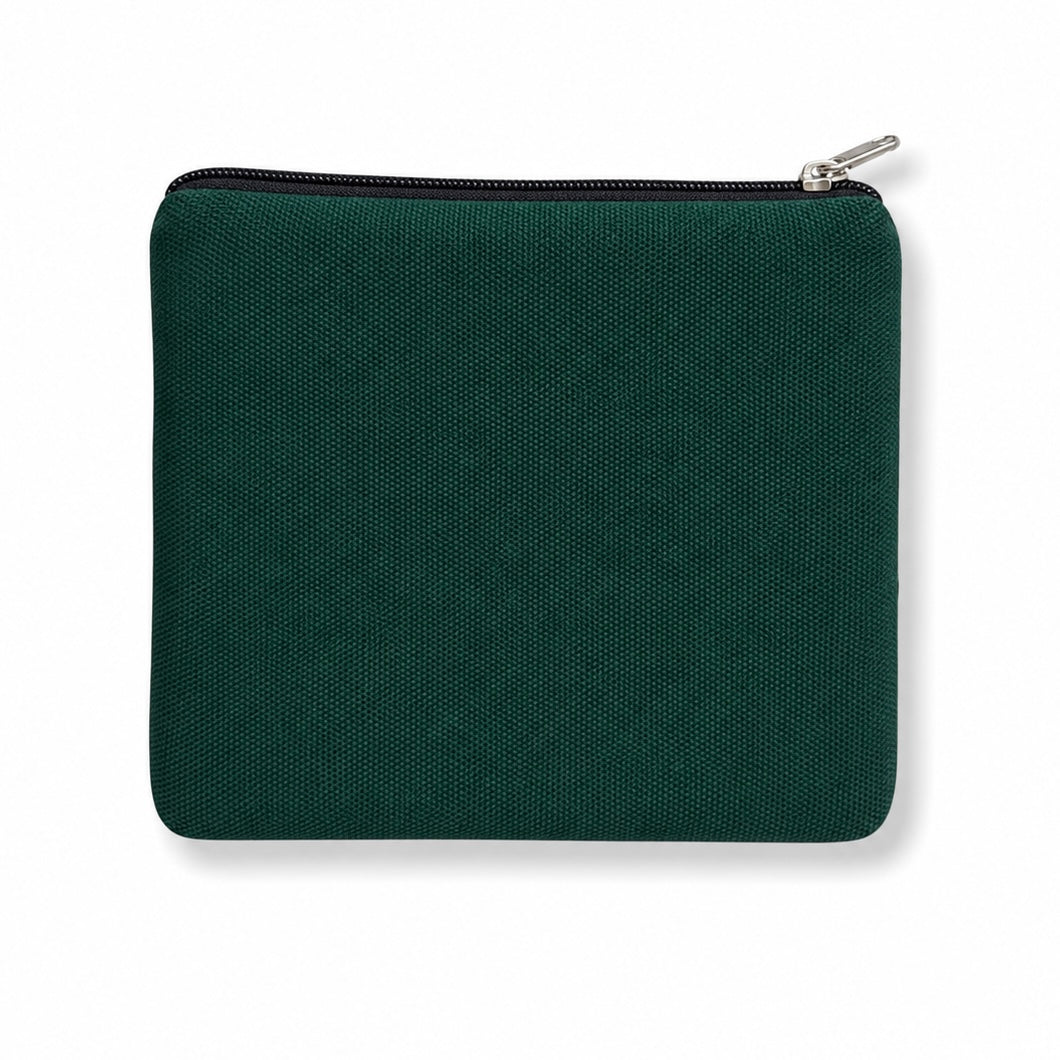 Green Wave Beaded Coin Purse