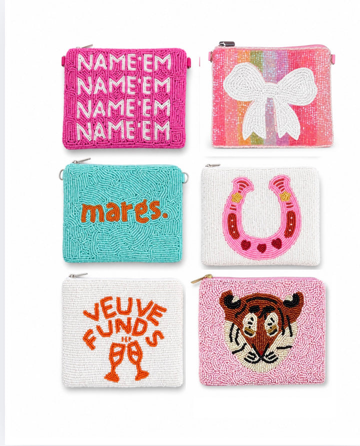 Preppy Beaded Coin Purses