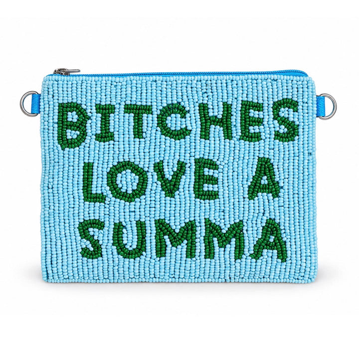 "Bitches Love a Summa" Beaded Coin Purse