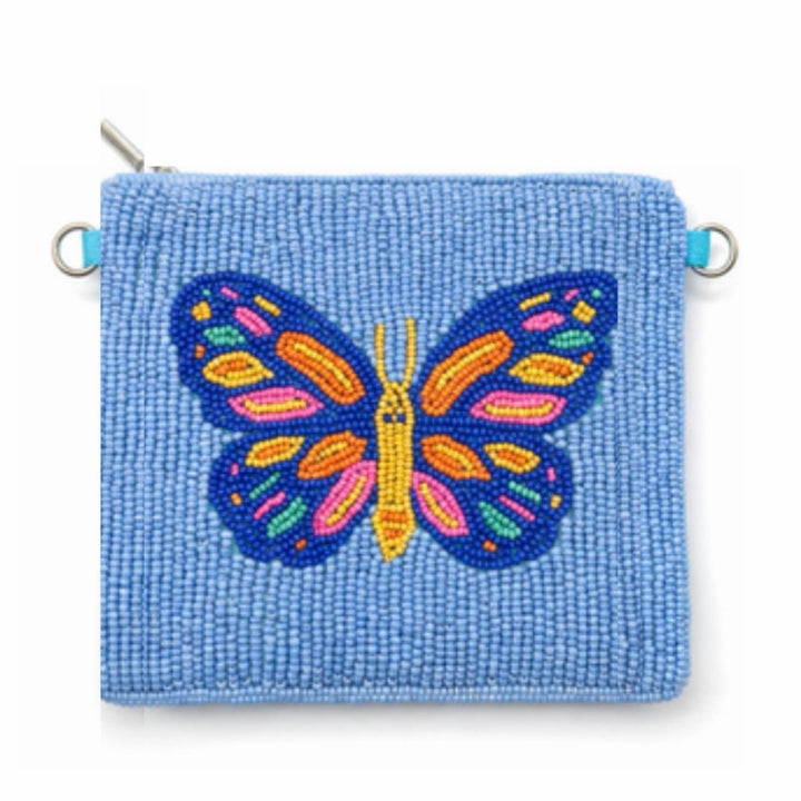 Butterfly Beaded Coin Purse