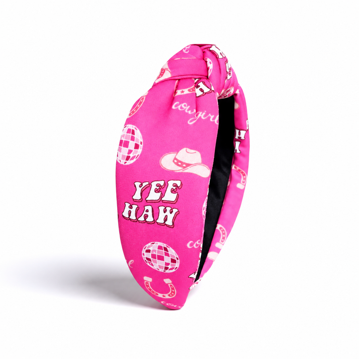 Pink Yee Haw Padded Headband