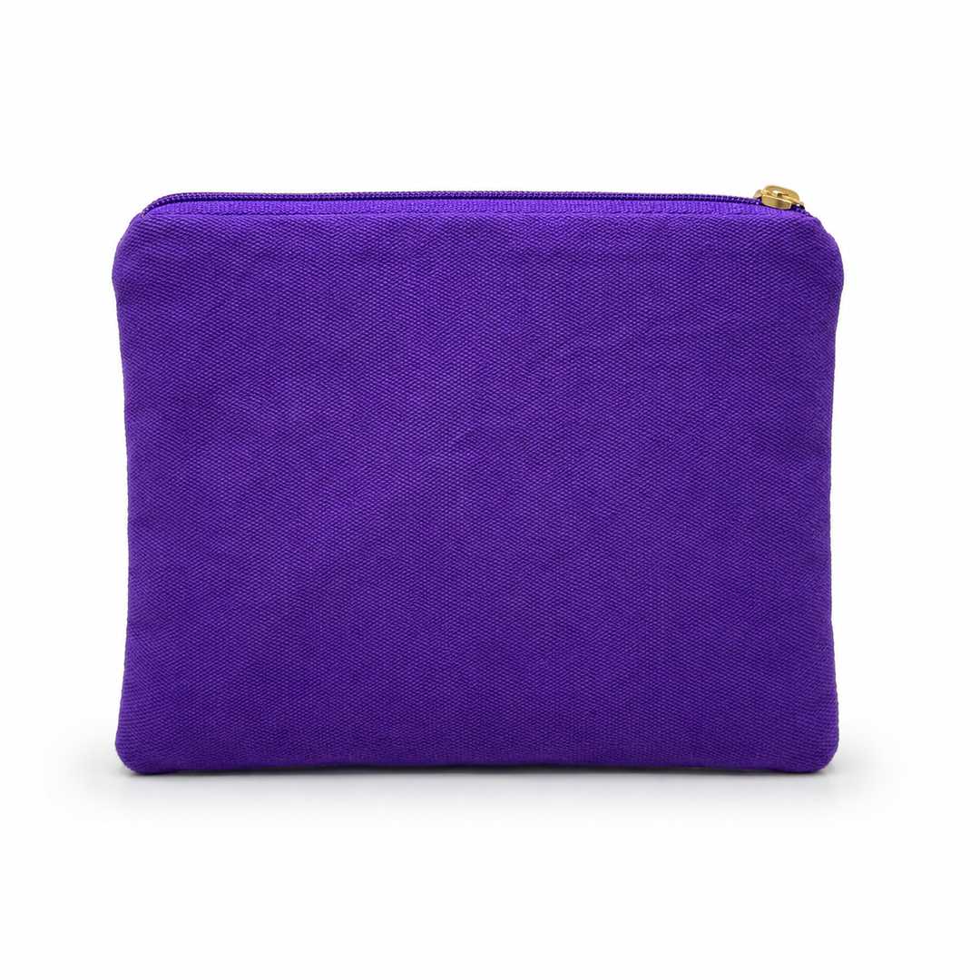 Geaux Tigers Purple Sequin Beaded Coin Purse
