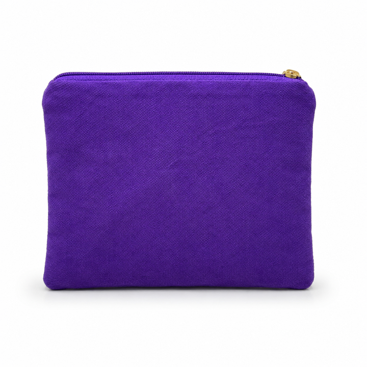 Geaux Tigers Purple Sequin Beaded Coin Purse