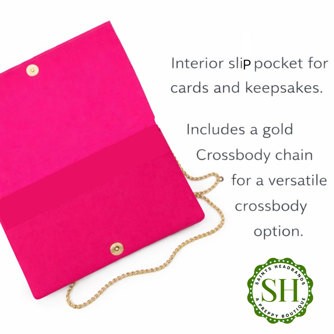 Pink Sequin Snake Beaded Clutch