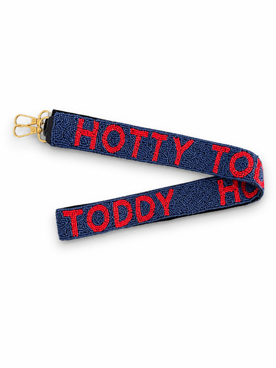 Hotty Toddy Beaded Purse Strap | Blue &amp; Red Gameday Bag Strap
