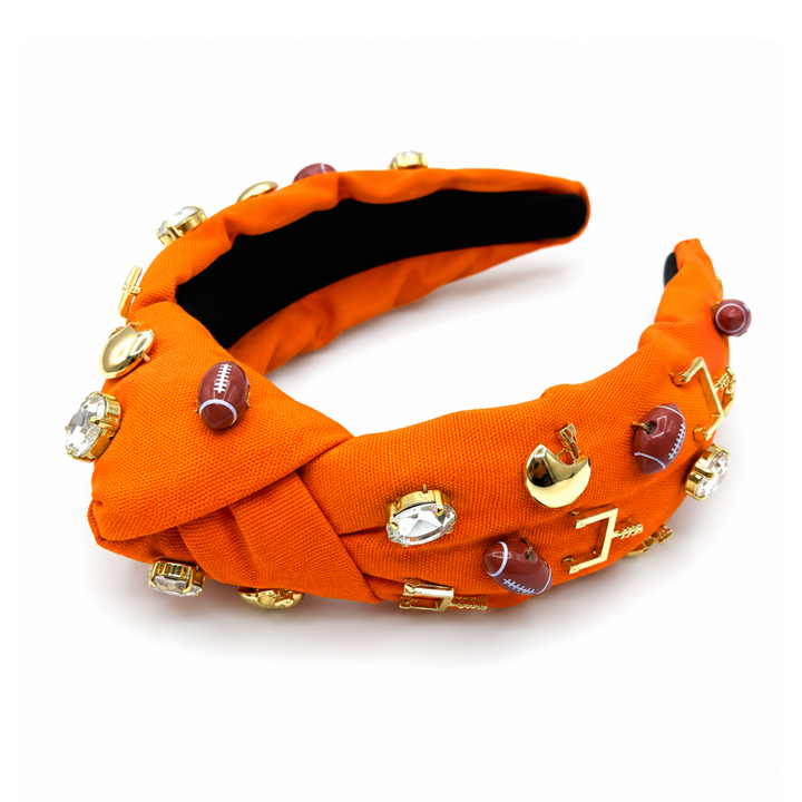 Gameday Football Charm Beaded Headbands