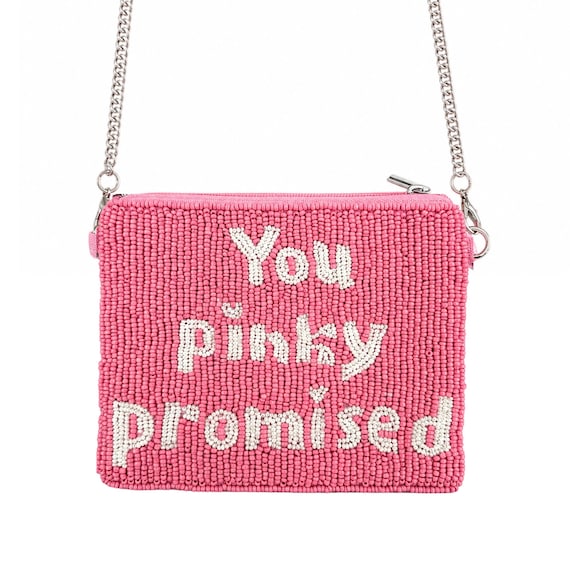 You Pinky Promised Beaded Coin Purse