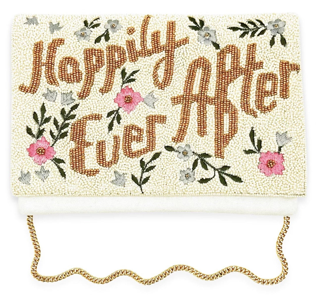 Happily Ever After Beaded Bridal Clutch