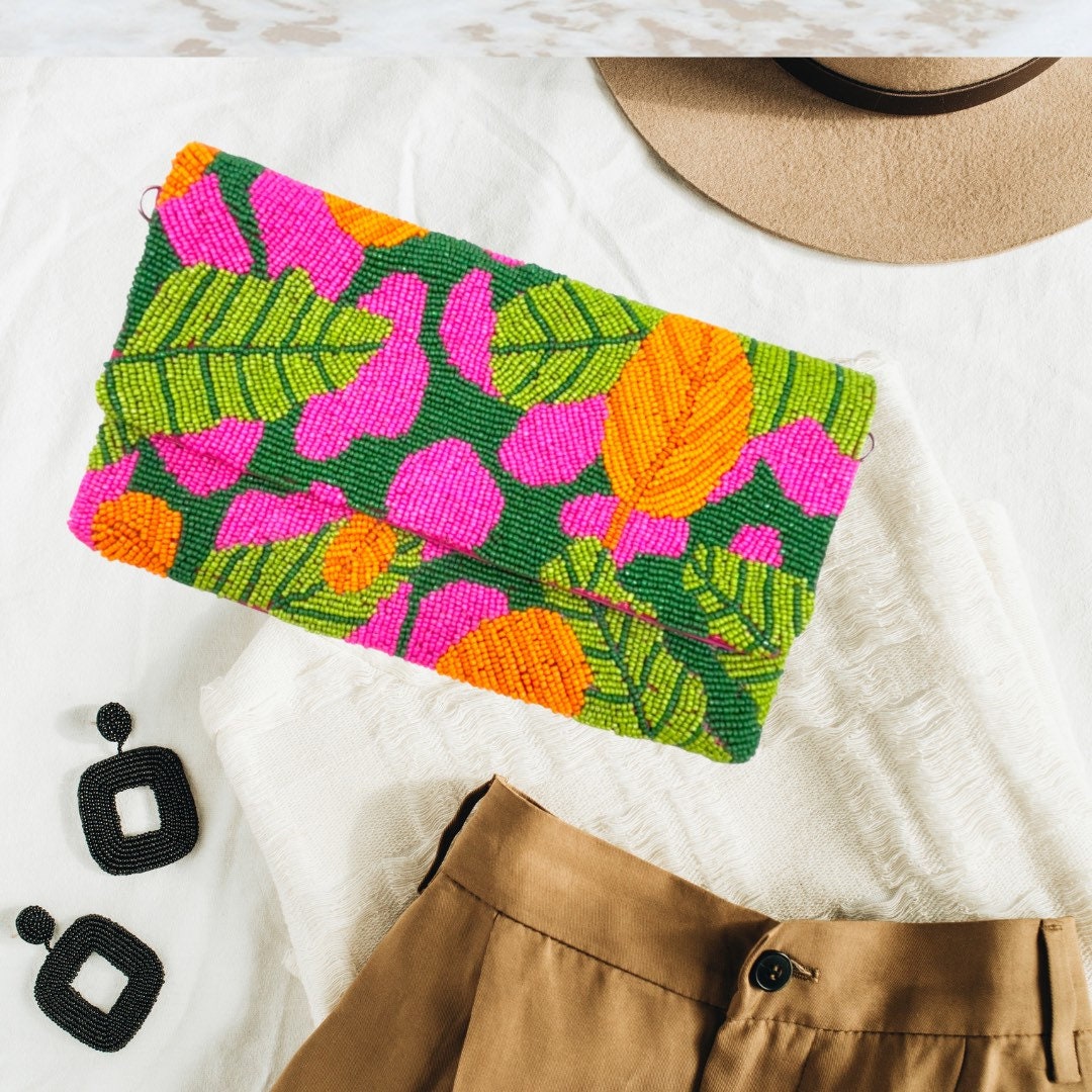 Tropical Bride Clutch