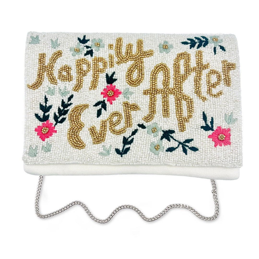 Happily Ever After Beaded Bridal Clutch