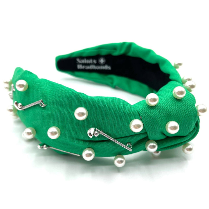 Preppy Pearl Golf Club Knotted Headband