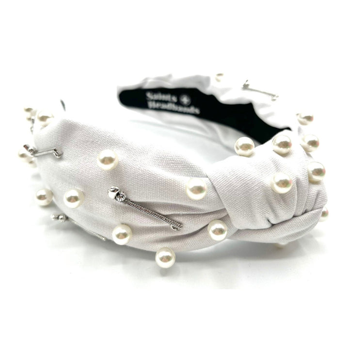 Preppy Pearl Golf Club Knotted Headband