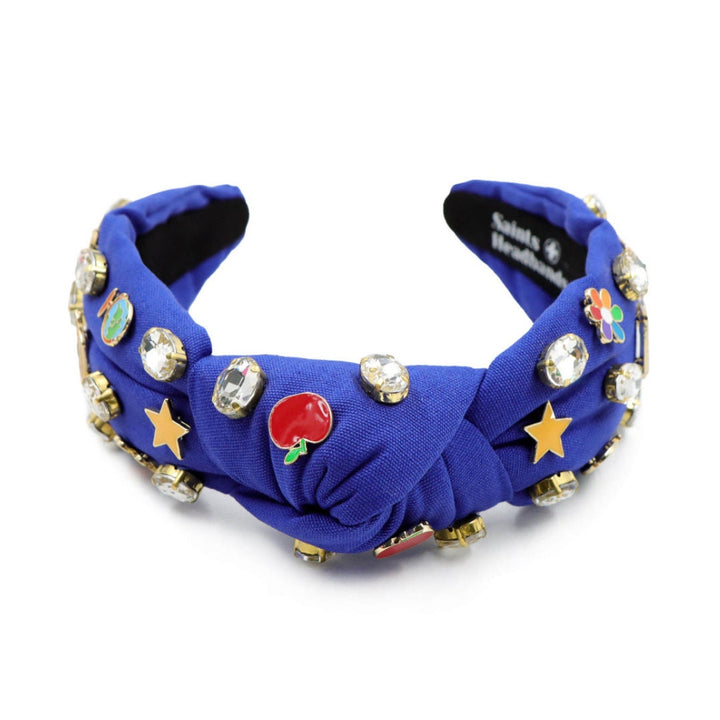 Back to School Teacher Charm Knot Headband
