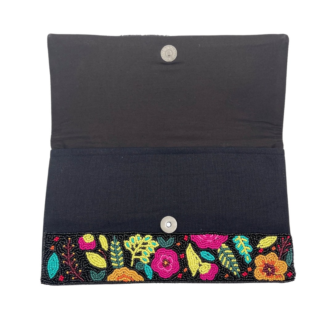 Custom Floral Beaded Clutches