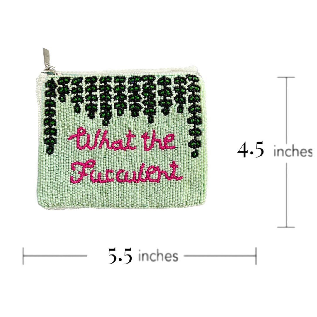 What the Fucculent Beaded Coin Purse