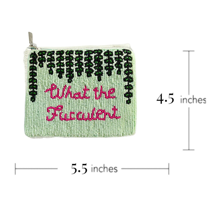 What the Fucculent Beaded Coin Purse