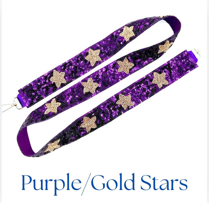 Star Sequin Game Day Purse Strap
