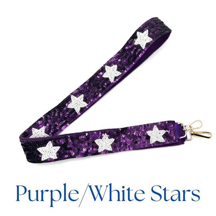 Star Sequin Game Day Purse Strap