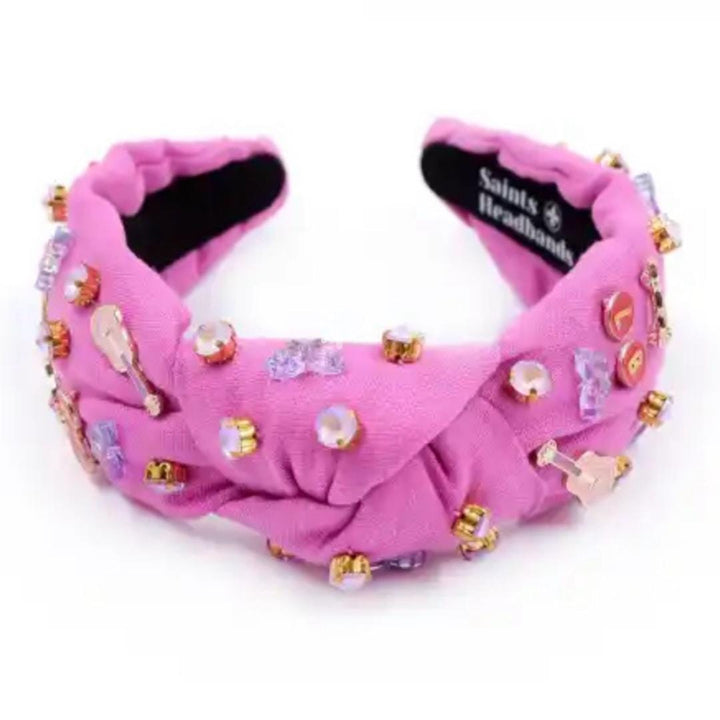 Pink Eras-Inspired Embellished Headband