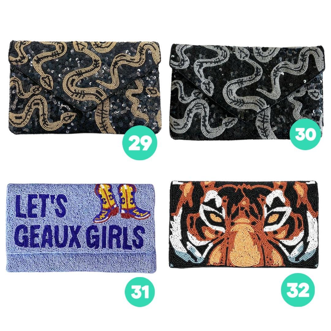 Beaded Clutch Purse &amp; Crossbody Bag Collection