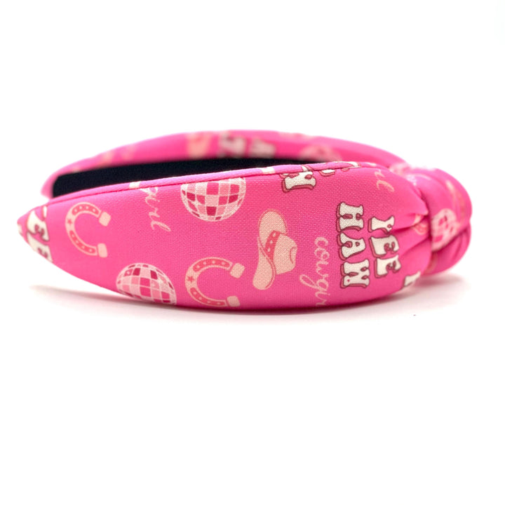 Pink Yee Haw Padded Headband