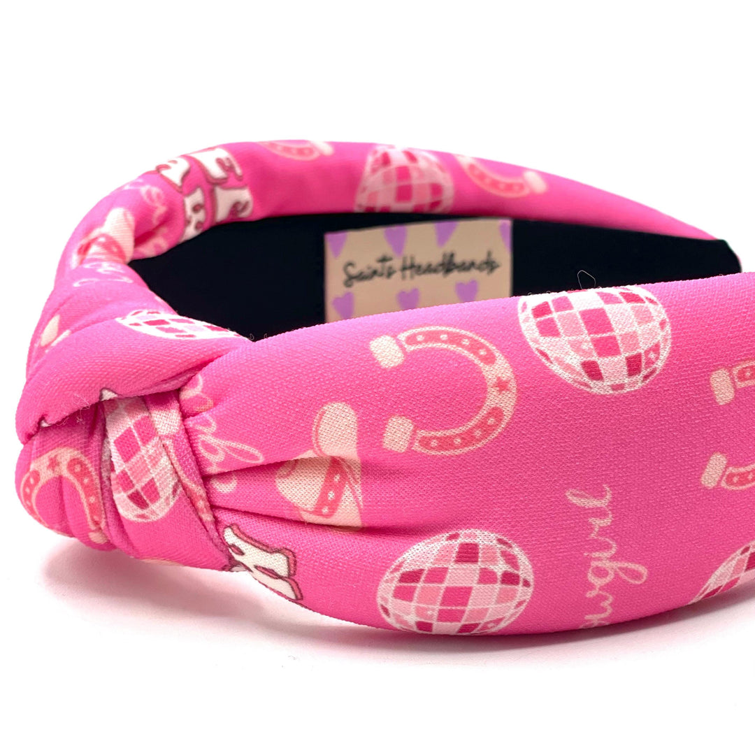 Pink Yee Haw Padded Headband