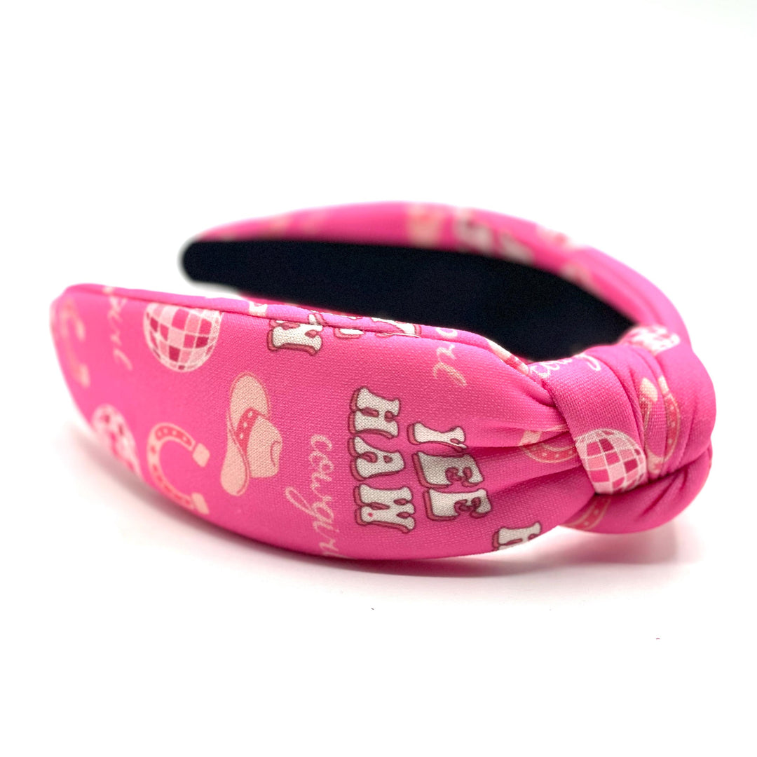Pink Yee Haw Padded Headband