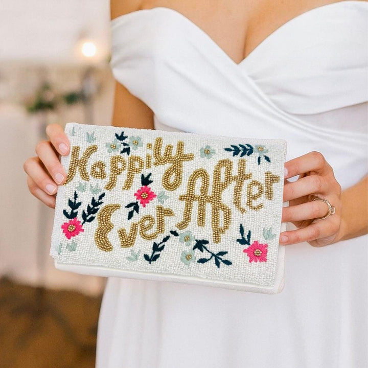 Happily Ever After Beaded Bridal Clutch