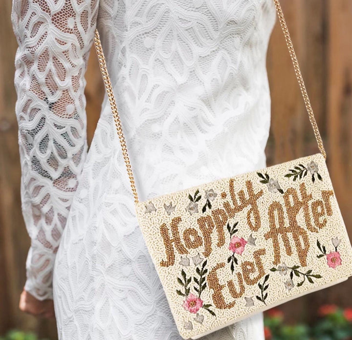 Happily Ever After Beaded Bridal Clutch