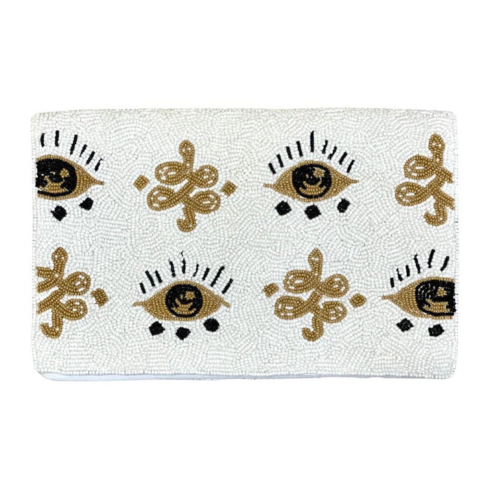 Boho Evil Eye Beaded Clutch &amp; Crossbody Bag