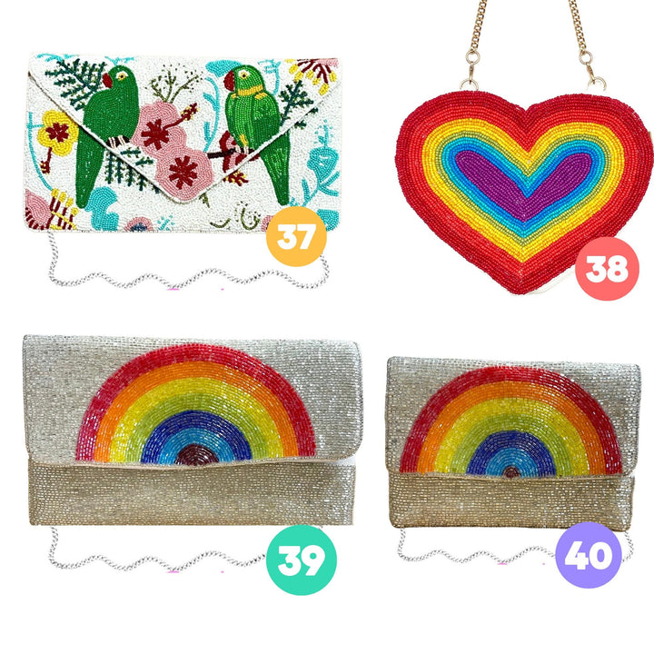 Beaded Clutch Purse &amp; Crossbody Bag Collection