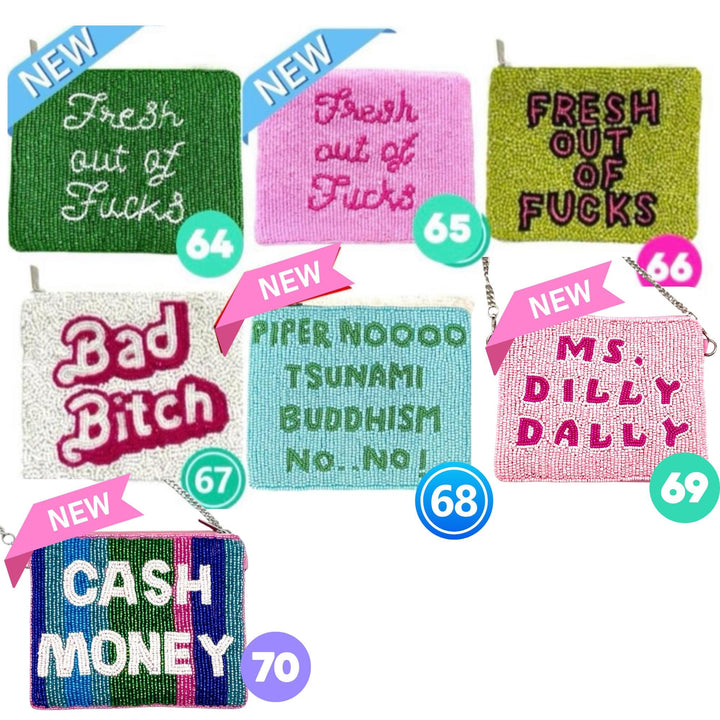 Preppy Beaded Coin Purse Collection