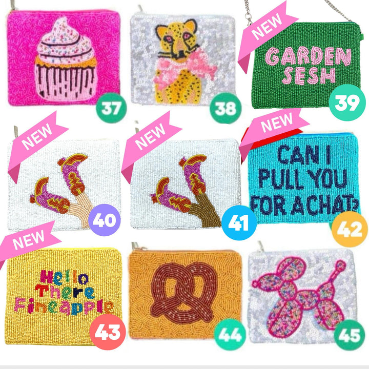 Preppy Beaded Coin Purse Collection