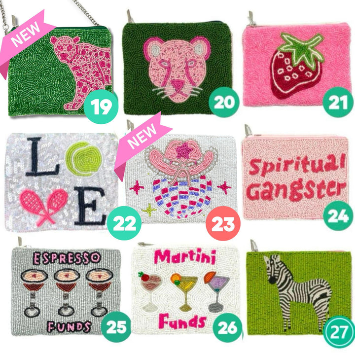 Preppy Beaded Coin Purse Collection