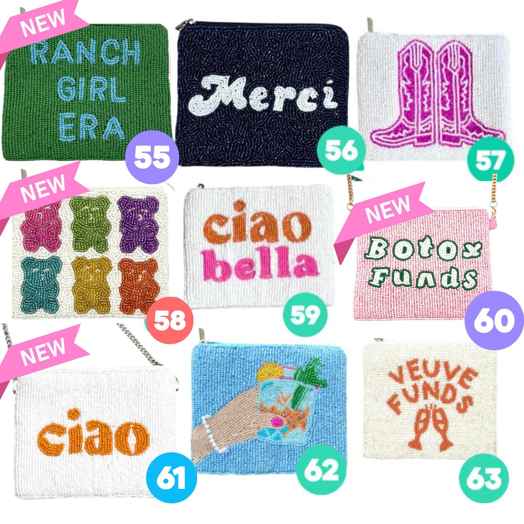 Preppy Beaded Coin Purse Collection