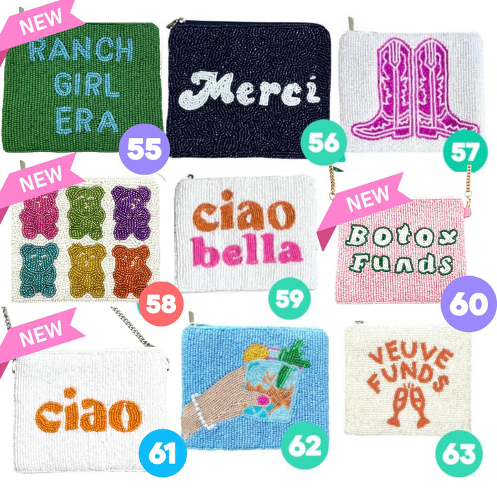 Preppy Beaded Coin Purse Collection