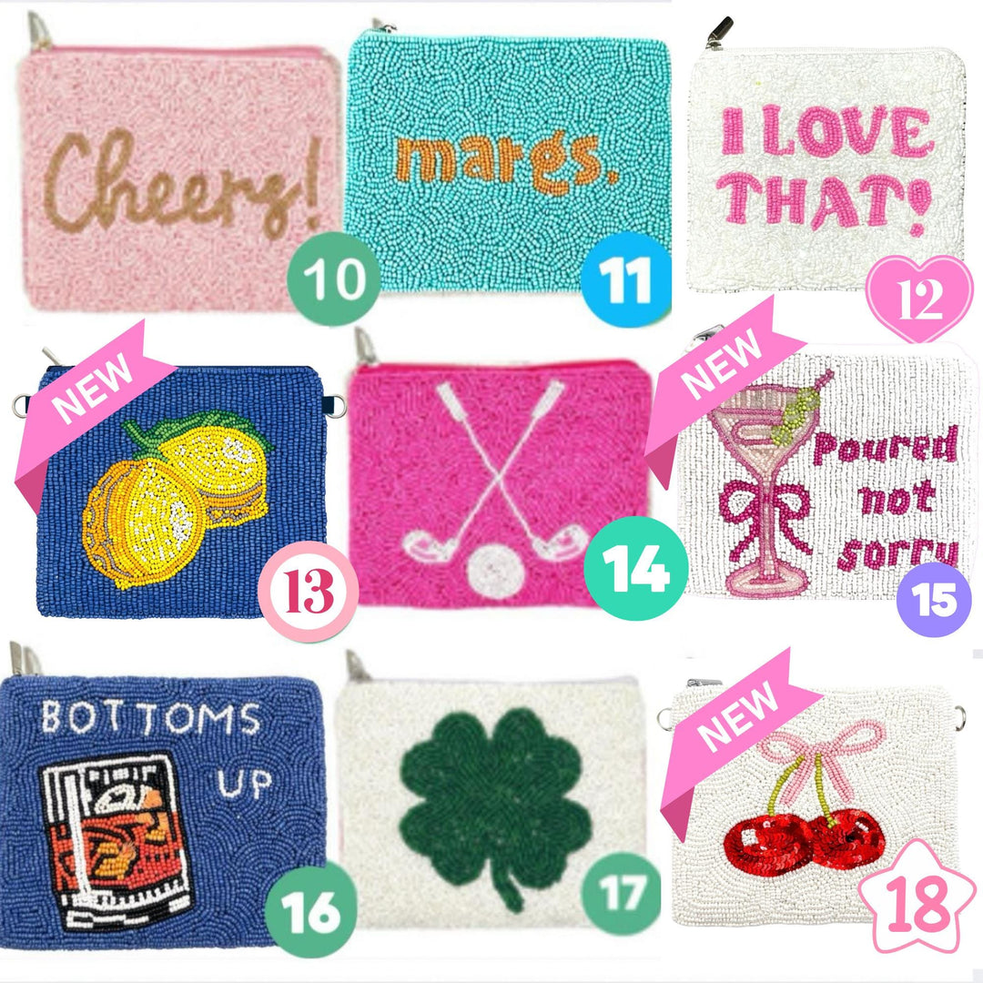 Preppy Beaded Coin Purse Collection
