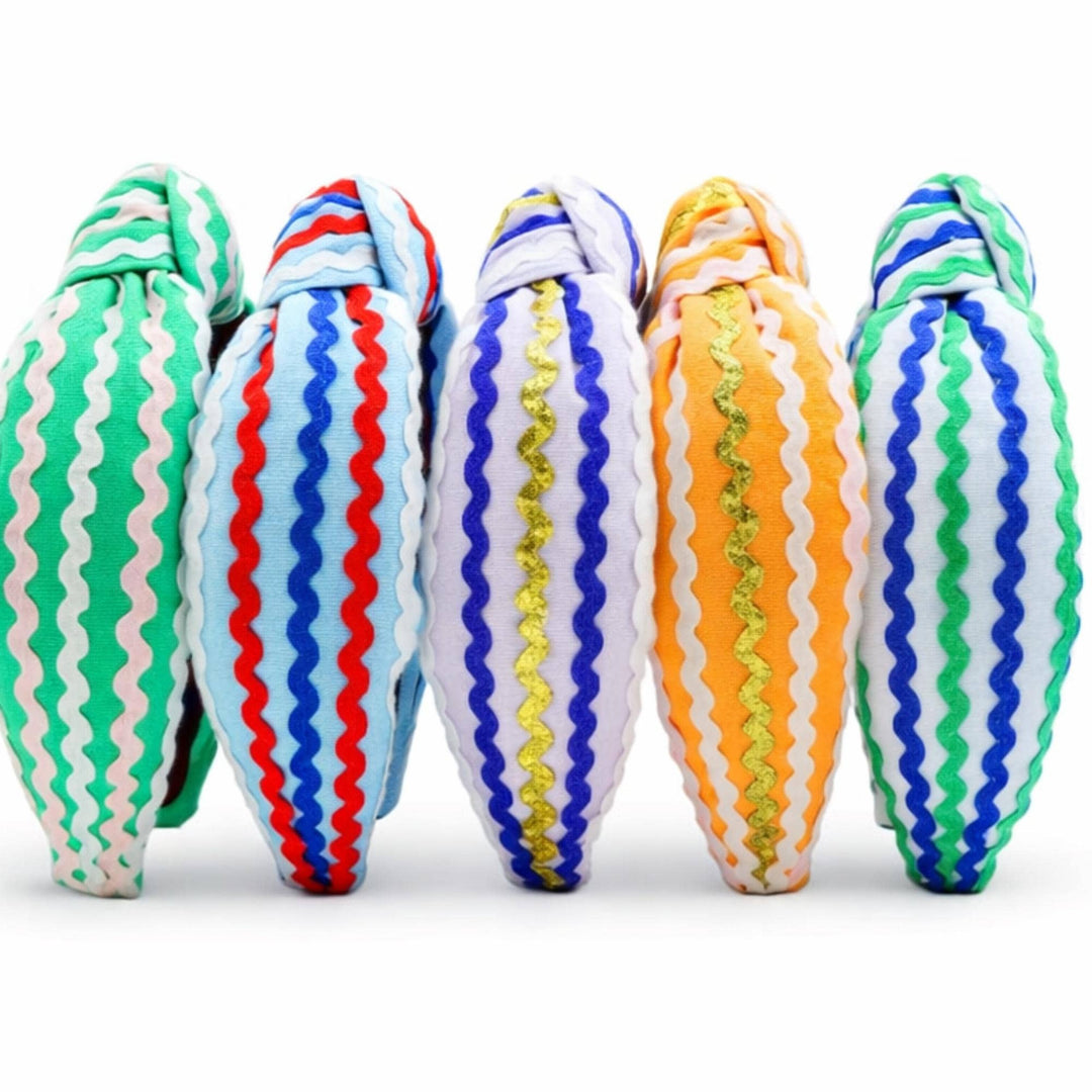 Ric Rac Trim Padded Knot Headband Collection
