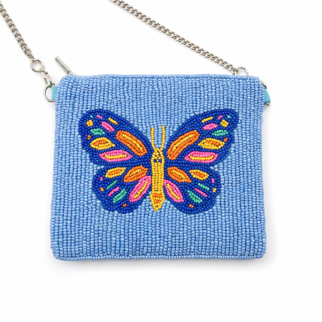 Butterfly Beaded Coin Purse