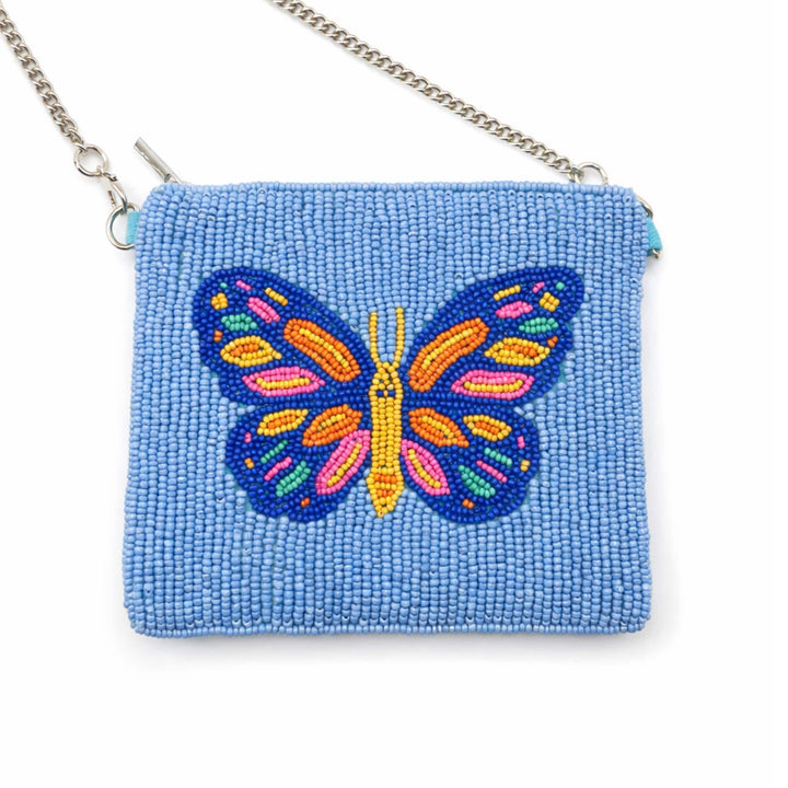 Butterfly Beaded Coin Purse