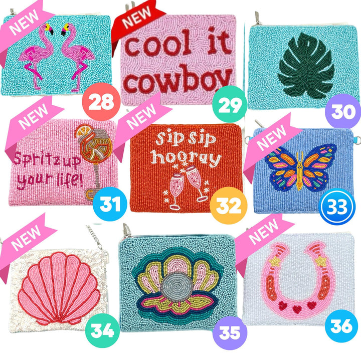 Preppy Beaded Coin Purse Collection