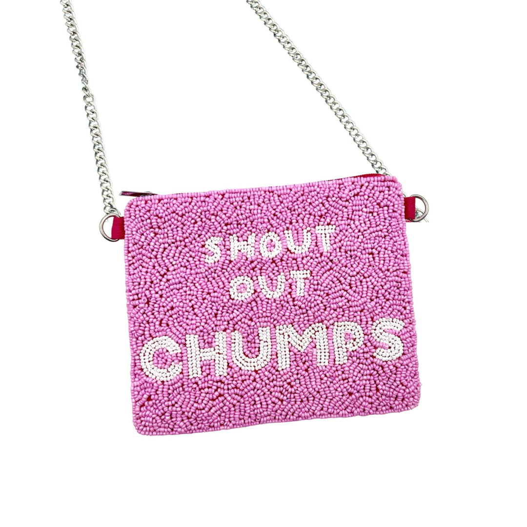 Shout Out Chumps Beaded Coin Purse